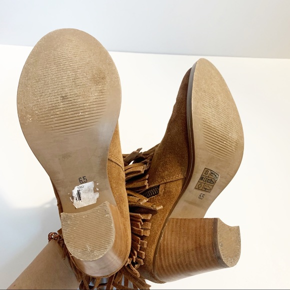 Ariat Unbridled Avery Heeled Ankle Booties Fringe - Picture 11 of 11